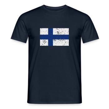 Finnland - Männer T-Shirt - Navy - Vorne - AI Model Male 178 light (178cm)