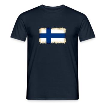 Finnland - Männer T-Shirt - Navy - Vorne - AI Model Male 178 light (178cm)