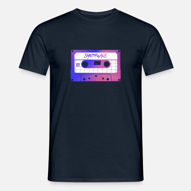 Retrowave Synthwave 80s Design - Männer T-Shirt - Navy