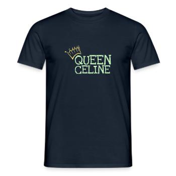 Céline comme prénom - T-shirt homme - marine - Devant - AI Model Male 178 light (178cm)