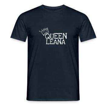 Leana as a given name - Men's T-Shirt - navy - Front - AI Model Male 178 light (178cm)