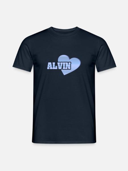 Gold Alvin - Men's T-Shirt - navy