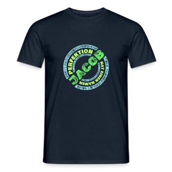 Jacob - T-shirt homme - marine - Devant - AI Model Male 178 light (178cm)