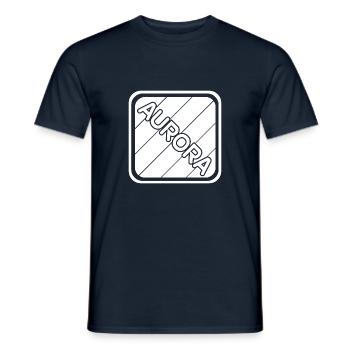 Maedchenname Aurora - Männer T-Shirt - Navy - Vorne - AI Model Male 178 light (178cm)