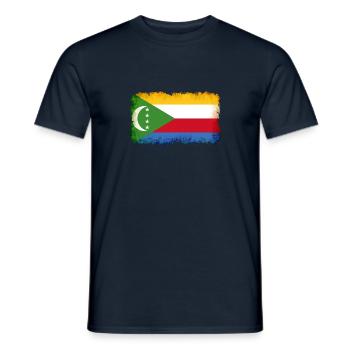 Gift for Comoros - Men's T-Shirt - navy - Front - AI Model Male 178 light (178cm)