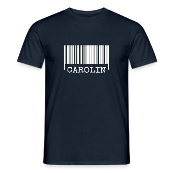 Gift for Carolin - Men's T-Shirt - navy - Front - AI Model Male 178 light (178cm)