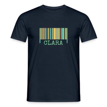 Cadeau pour Clara - T-shirt homme - marine - Devant - AI Model Male 178 light (178cm)