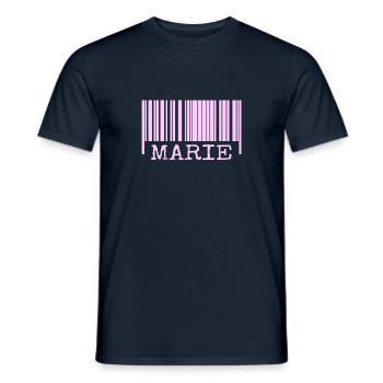 Marie Marie - T-shirt homme - marine - Devant - AI Model Male 178 light (178cm)