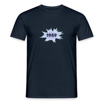 1959 - Männer T-Shirt - Navy - Vorne - AI Model Male 178 light (178cm)