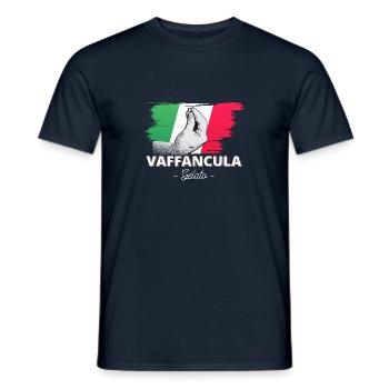 Vaffanculo Italienisch Italiener Italien Lustig - Männer T-Shirt - Navy - Vorne - AI Model Male 178 light (178cm)