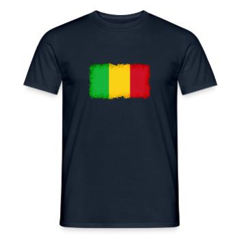 Pays: Mali - T-shirt homme - marine - Devant - AI Model Male 178 light (178cm)