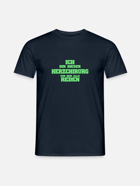 Herzchirurg als Beruf - Männer T-Shirt - Navy