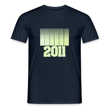 Spielfeld 2011 - Männer T-Shirt - Navy - Vorne - AI Model Male 178 light (178cm)