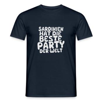 Holiday destination Sardinia - Men's T-Shirt - navy - Front - AI Model Male 178 light (178cm)