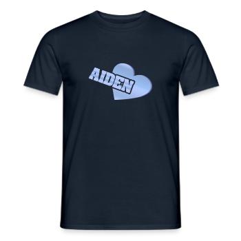 Geschenk für Aiden - Männer T-Shirt - Navy - Vorne - AI Model Male 178 light (178cm)