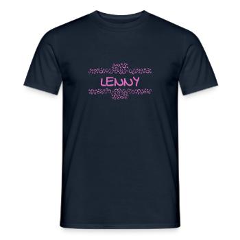 Lenny - Männer T-Shirt - Navy - Vorne - AI Model Male 178 light (178cm)