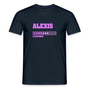 Alexis als Baby - Männer T-Shirt - Navy - Vorne - AI Model Male 178 light (178cm)