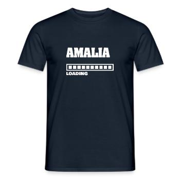 Geschenk für Amalia - Männer T-Shirt - Navy - Vorne - AI Model Male 178 light (178cm)