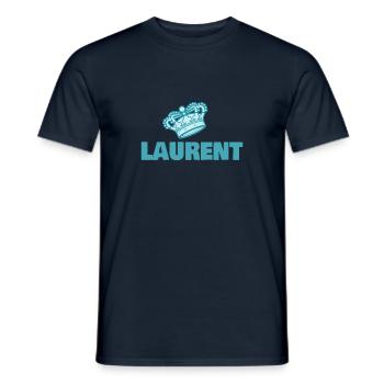 Geschenk für Laurent - Männer T-Shirt - Navy - Vorne - AI Model Male 178 light (178cm)