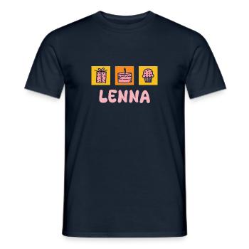 Lenna - T-shirt homme - marine - Devant - AI Model Male 178 light (178cm)
