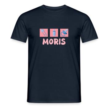 Sucette Moris - T-shirt homme - marine - Devant - AI Model Male 178 light (178cm)