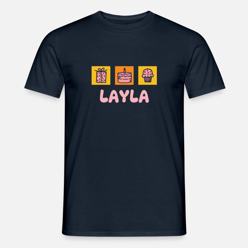 Layla as a given name - Men's T-Shirt - navy