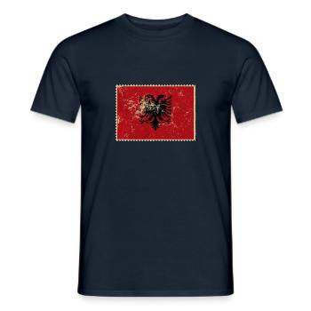 Albanien - Männer T-Shirt - Navy - Vorne - AI Model Male 178 light (178cm)