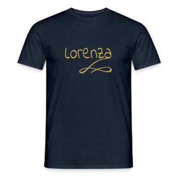 Geschenk für lorenza - Männer T-Shirt - Navy - Vorne - AI Model Male 178 light (178cm)