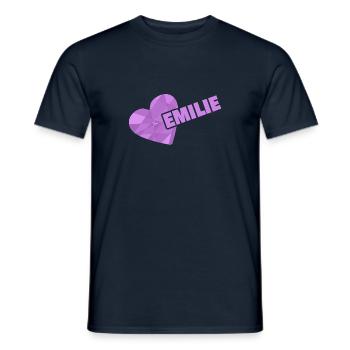Geschenk für Emilie - Männer T-Shirt - Navy - Vorne - AI Model Male 178 light (178cm)