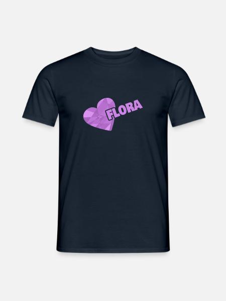 Krone Flora - Männer T-Shirt - Navy