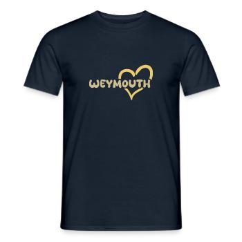 Geschenk für Weymouth - Männer T-Shirt - Navy - Vorne - AI Model Male 178 light (178cm)