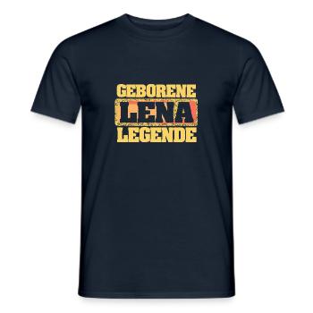 Lena - Männer T-Shirt - Navy - Vorne - AI Model Male 178 light (178cm)