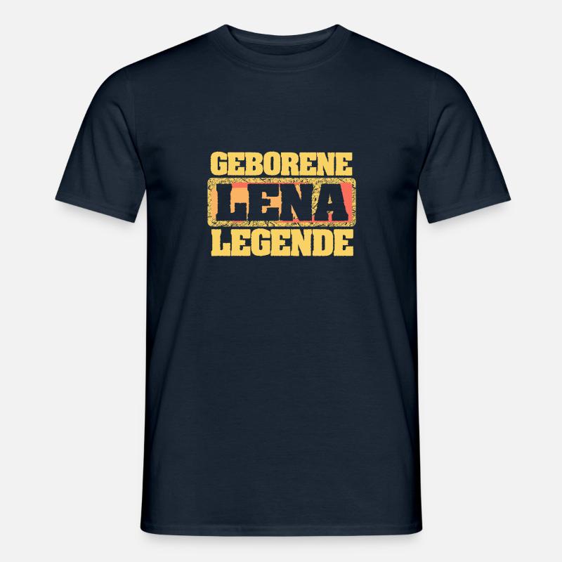 Lena - Männer T-Shirt - Navy
