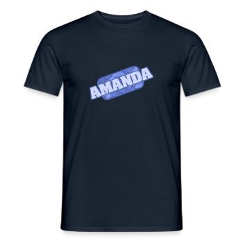 Amanda - Men's T-Shirt - navy - Front - AI Model Male 178 light (178cm)