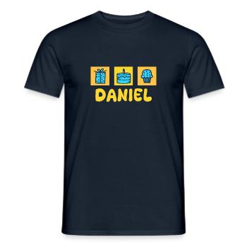 First name Daniel - Men's T-Shirt - navy - Front - AI Model Male 178 light (178cm)