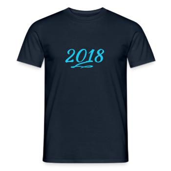 2018 - T-shirt homme - marine - Devant - AI Model Male 178 light (178cm)