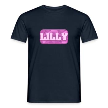 Bio Lilly - Männer T-Shirt - Navy - Vorne - AI Model Male 178 light (178cm)