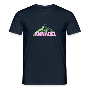 Bergsteigen Annabel - Männer T-Shirt - Navy - Vorne - AI Model Male 178 light (178cm)