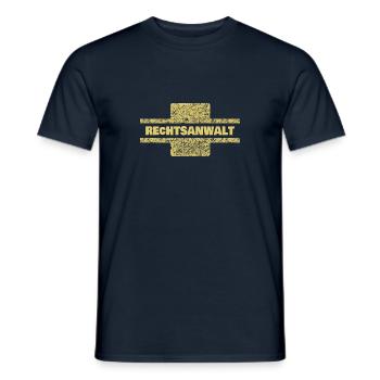 Beruf Rechtsanwalt - Männer T-Shirt - Navy - Vorne - AI Model Male 178 light (178cm)