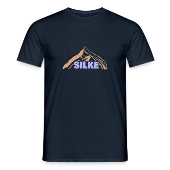 Gift idea Silke - Men's T-Shirt - navy - Front - AI Model Male 178 light (178cm)