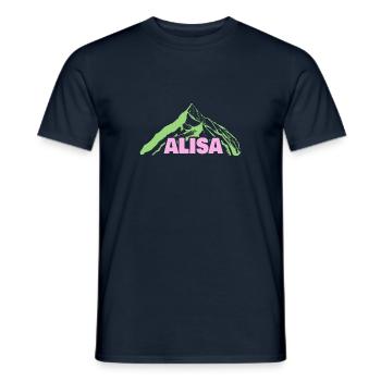 Mountaineering Alisa - Men's T-Shirt - navy - Front - AI Model Male 178 light (178cm)
