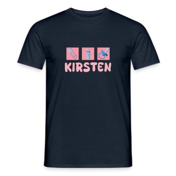 Pacifier Kirsten - Men's T-Shirt - navy - Front - AI Model Male 178 light (178cm)