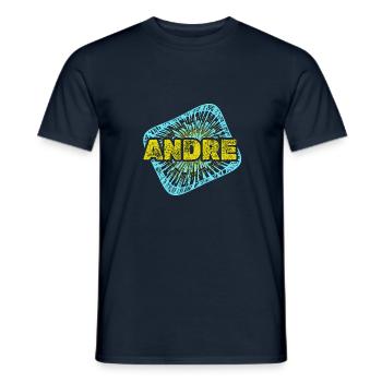Gift for Andre - Men's T-Shirt - navy - Front - AI Model Male 178 light (178cm)
