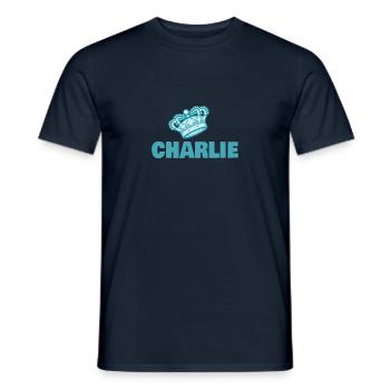 Crown Charlie - Men's T-Shirt - navy - Front - AI Model Male 178 light (178cm)