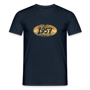 Métaux précieux 1957 - T-shirt homme - marine - Devant - AI Model Male 178 light (178cm)