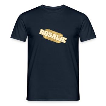Nature Santé Bio Prénom Rosalie - T-shirt homme - marine - Devant - AI Model Male 178 light (178cm)