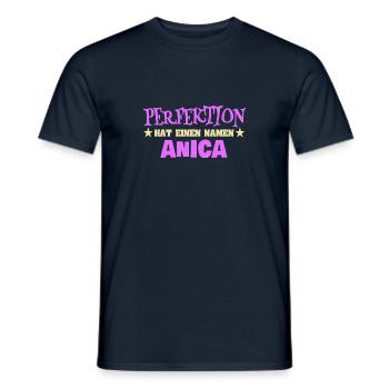 Perfektion Anica - Männer T-Shirt - Navy - Vorne - AI Model Male 178 light (178cm)
