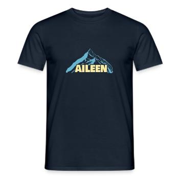 Frauenname Aileen - Männer T-Shirt - Navy - Vorne - AI Model Male 178 light (178cm)
