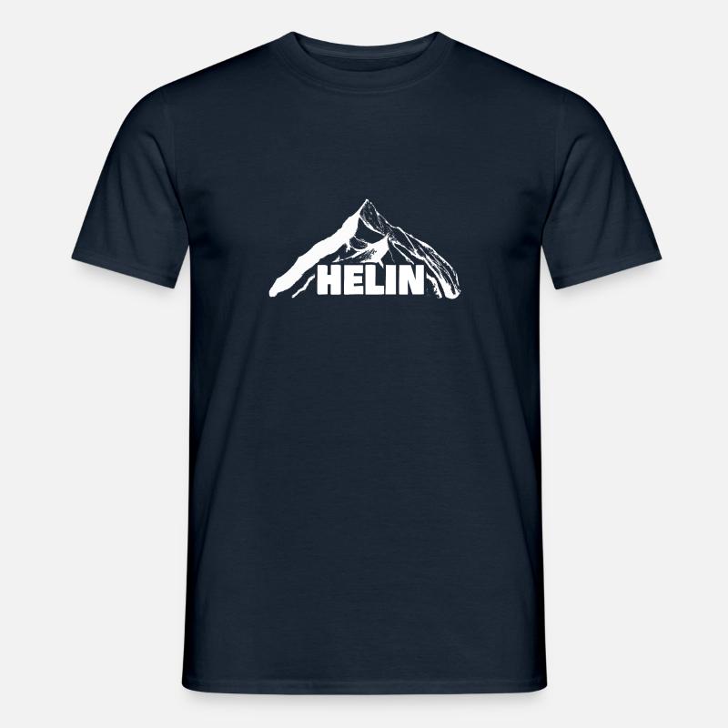 Helin als Klettern - Männer T-Shirt - Navy