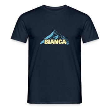 Geschenk für Bianca - Männer T-Shirt - Navy - Vorne - AI Model Male 178 light (178cm)